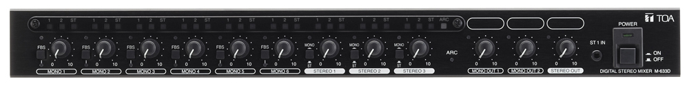 Bộ trộn âm thanh stereo số: M-633D