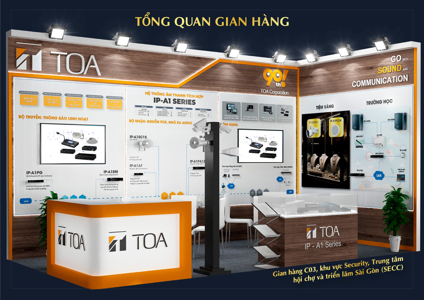 TOA Electronics Vietnam Co., Ltd. (TEV) Attend Secutech 2024 from 14-16.8.2024 at SECC HCM